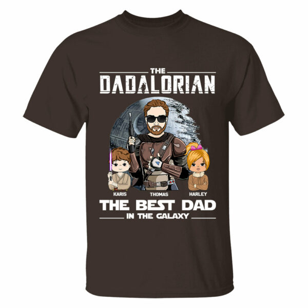 Personalized The Dadalorian The Best Dad In The Galaxy Shirt Gift For Dad - Birthday & Father's Day Gift - Image 2