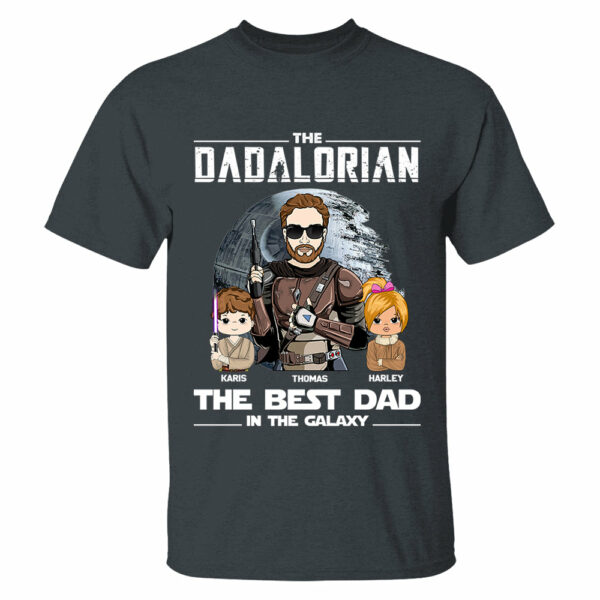 Personalized The Dadalorian The Best Dad In The Galaxy Shirt Gift For Dad - Birthday & Father's Day Gift - Image 3