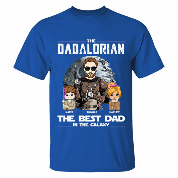 Personalized The Dadalorian The Best Dad In The Galaxy Shirt Gift For Dad - Birthday & Father's Day Gift - Image 6