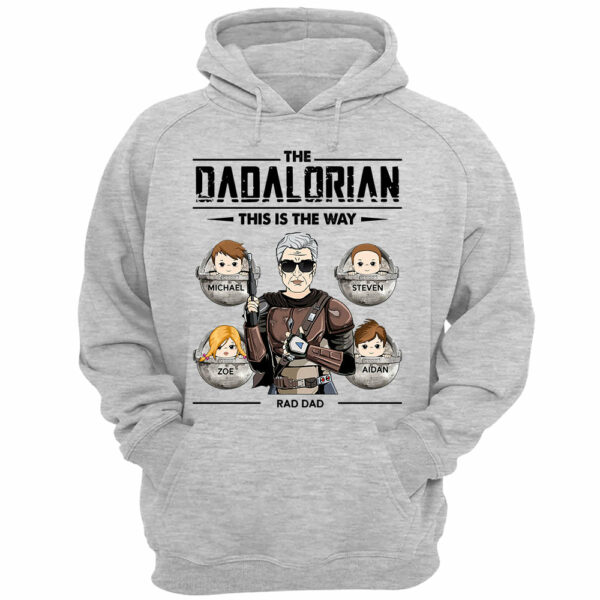 Personalized The Dadalorian This Is The Way T-Shirt Gift For Dad Grandpa Papa - Image 5