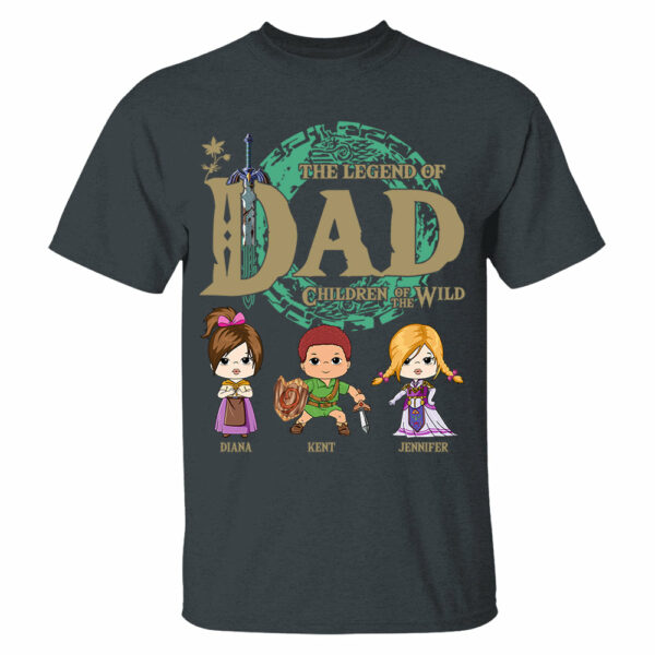 Personalized The Legend Of Dad Shirt - Children Of The Wild Shirt Gift For Dad - Image 3