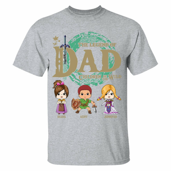 Personalized The Legend Of Dad Shirt - Children Of The Wild Shirt Gift For Dad - Image 5