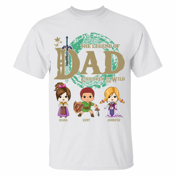 Personalized The Legend Of Dad Shirt - Children Of The Wild Shirt Gift For Dad - Image 4