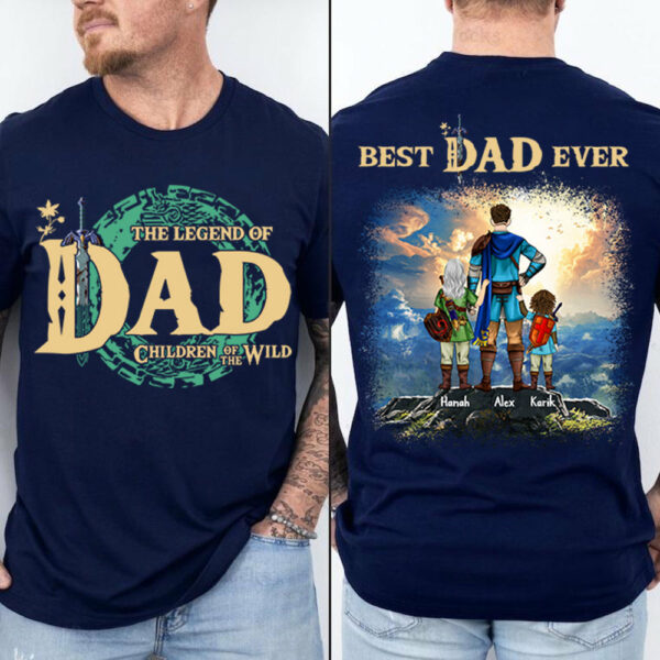 Personalized The Legend Of Dad Zelda Dad Shirt - Father's Day & Birthday Gift For Father - Image 3