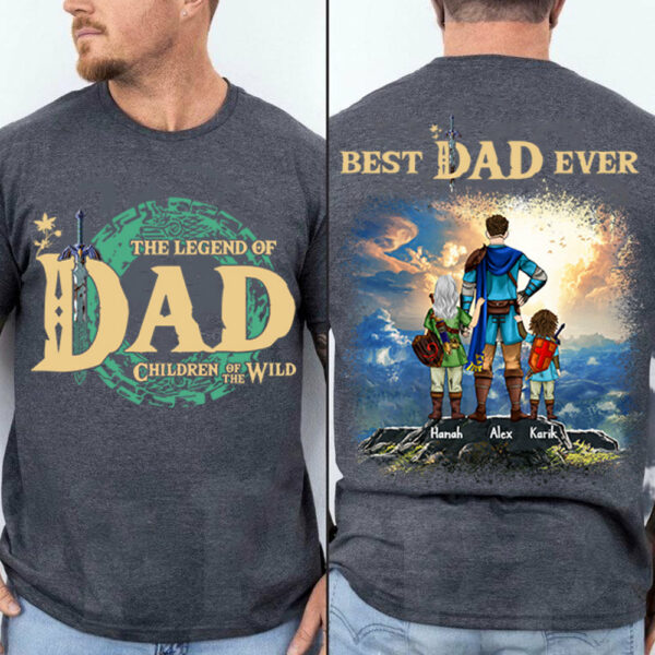 Personalized The Legend Of Dad Zelda Dad Shirt - Father's Day & Birthday Gift For Father - Image 2