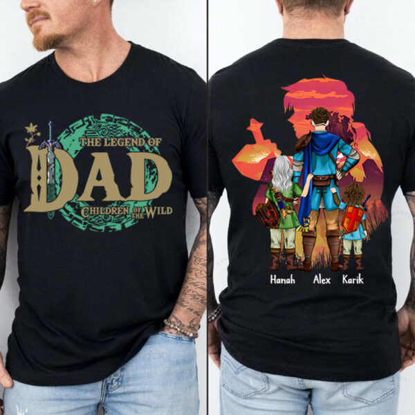 Personalized The Legend Of Dad Zelda Dad Shirt - Father's Day & Birthday Gift For Father Vr3