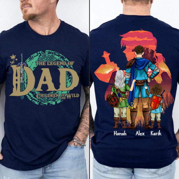 Personalized The Legend Of Dad Zelda Dad Shirt - Father's Day & Birthday Gift For Father Vr3 - Image 3