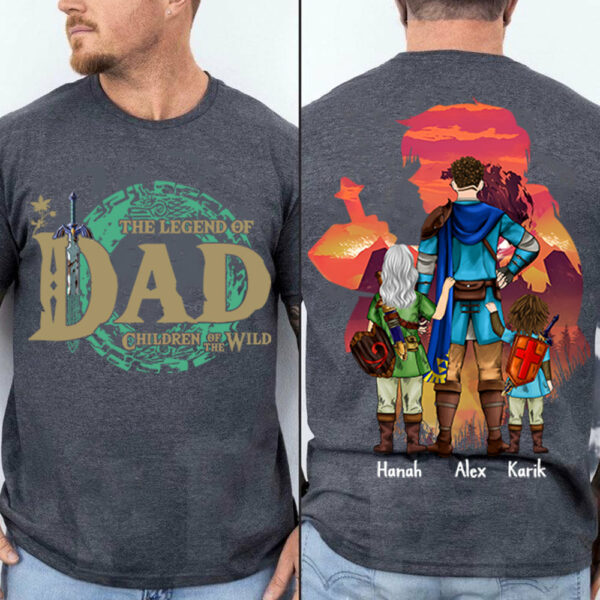 Personalized The Legend Of Dad Zelda Dad Shirt - Father's Day & Birthday Gift For Father Vr3 - Image 2