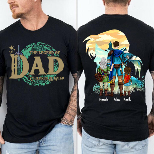 Personalized The Legend Of Dad Zelda Dad Shirt - Father's Day & Birthday Gift For Father Vr4