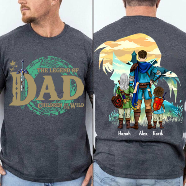 Personalized The Legend Of Dad Zelda Dad Shirt - Father's Day & Birthday Gift For Father Vr4 - Image 3
