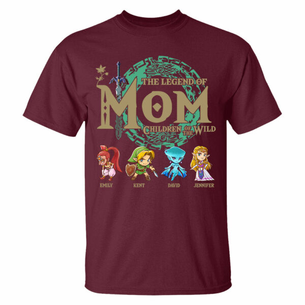 Personalized The Legend Of Mom Shirt, Children Of The Wild Gamer Shirt - Image 3