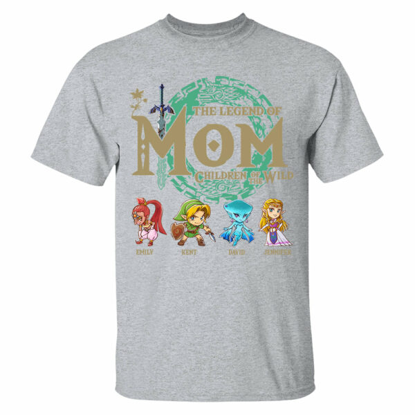 Personalized The Legend Of Mom Shirt, Children Of The Wild Gamer Shirt - Image 4