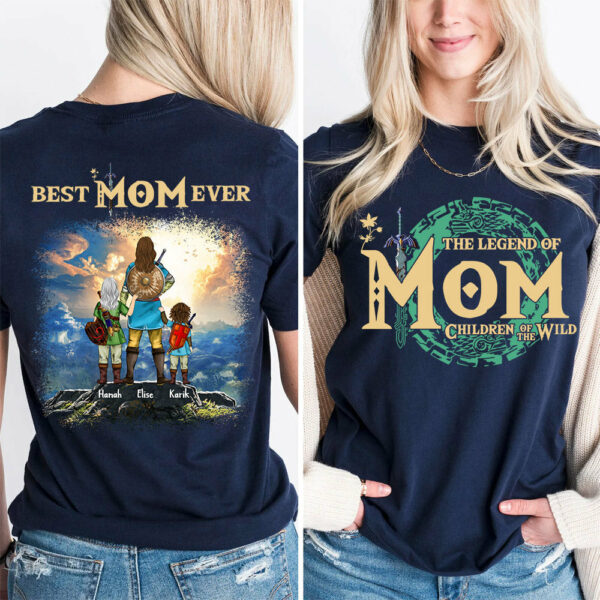 Personalized The Legend Of Mom Zelda Mom Shirt - Mother's Day & Birthday Gift For Mother - Image 3
