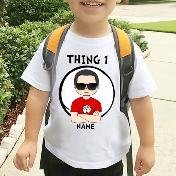 Personalized Thing Number Reading Day Shirt For Child - Read Across America Shirt For Child - Image 4
