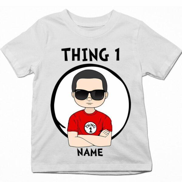 Personalized Thing Number Reading Day Shirt For Child - Read Across America Shirt For Child - Image 3