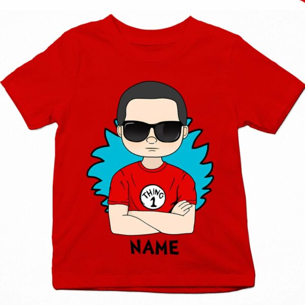 Personalized Thing Number Reading Day Shirt Gifts For Kids - Image 2