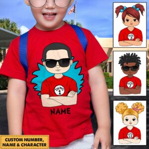 Personalized Thing Number Reading Day Shirt Gifts For Kids