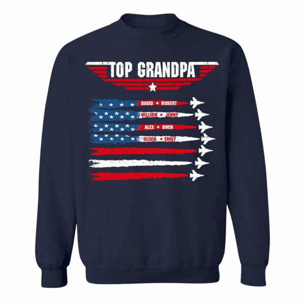 Personalized Top Grandpa, Dad T-shirt, 4th of July Shirt, Gift For Grandpa, Dad - Image 11
