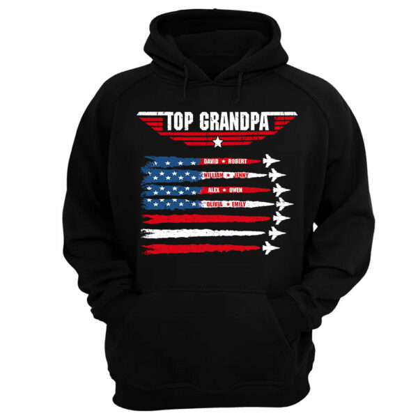Personalized Top Grandpa, Dad T-shirt, 4th of July Shirt, Gift For Grandpa, Dad - Image 7