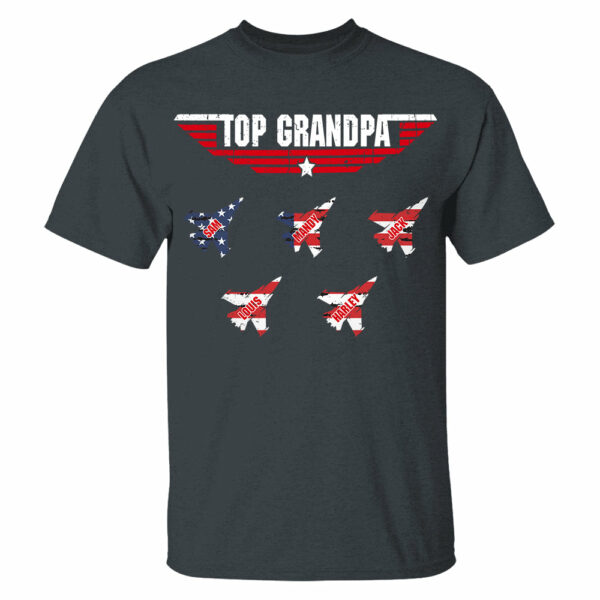 Personalized Top Grandpa, Dad T-shirt, 4th of July Shirt, Gift For Grandpa, Dad - Image 3