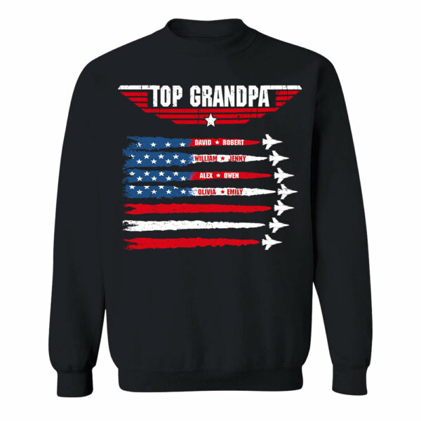 Personalized Top Grandpa, Dad T-shirt, 4th of July Shirt, Gift For Grandpa, Dad - Image 10