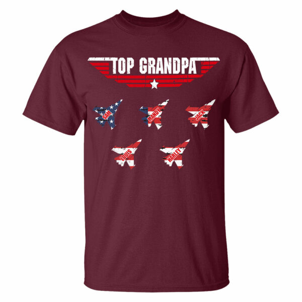 Personalized Top Grandpa, Dad T-shirt, 4th of July Shirt, Gift For Grandpa, Dad - Image 6