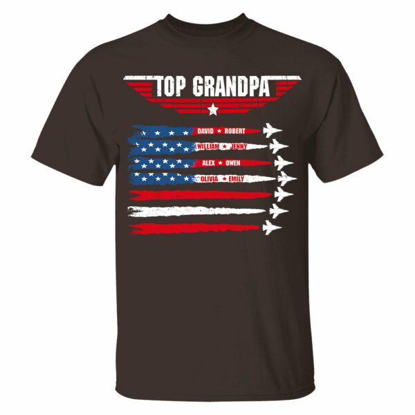 Personalized Top Grandpa, Dad T-shirt, 4th of July Shirt, Gift For Grandpa, Dad - Image 2