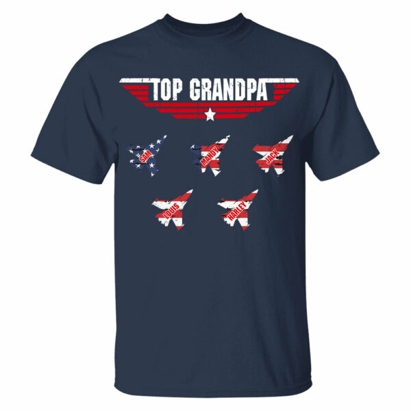 Personalized Top Grandpa, Dad T-shirt, 4th of July Shirt, Gift For Grandpa, Dad - Image 4
