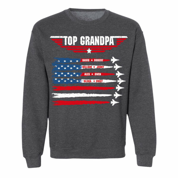 Personalized Top Grandpa, Dad T-shirt, 4th of July Shirt, Gift For Grandpa, Dad - Image 12