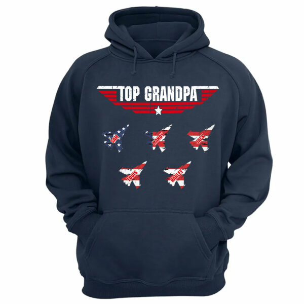 Personalized Top Grandpa, Dad T-shirt, 4th of July Shirt, Gift For Grandpa, Dad - Image 8