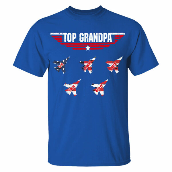Personalized Top Grandpa, Dad T-shirt, 4th of July Shirt, Gift For Grandpa, Dad - Image 5
