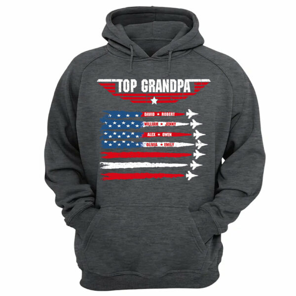 Personalized Top Grandpa, Dad T-shirt, 4th of July Shirt, Gift For Grandpa, Dad - Image 9