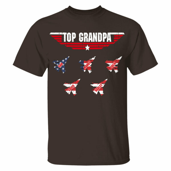 Personalized Top Grandpa, Dad T-shirt, 4th of July Shirt, Gift For Grandpa, Dad - Image 2