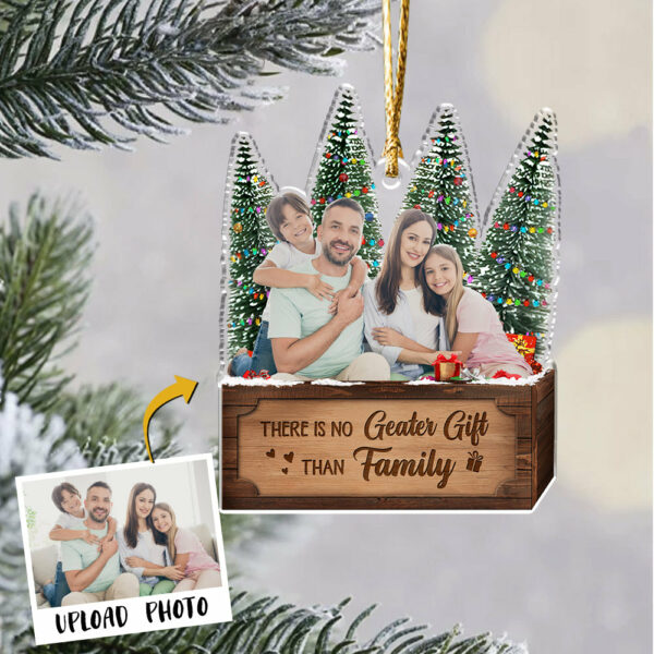 Personalized Transparent Ornament - Best Friends Gifts - There Is No Greater Gift Than Friendship - Custom Ornament From Photo - Custom Shape Ornament - Image 2