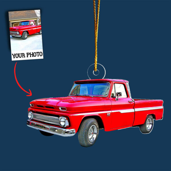 Personalized Truck Ornament, Custom Photo Truck Christmas Ornament, Truck Lover Gift, Truck Equipment Christmas Ornament, Christmas Gift - Image 5