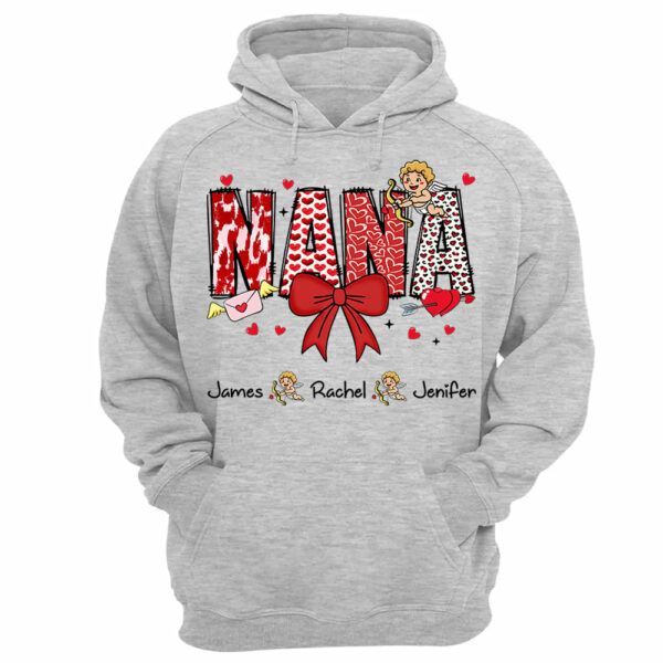 Personalized Valentine Mama Coquette Shirt For Mimi Nana Mom Grandma - Custom Kid Names - Image 8