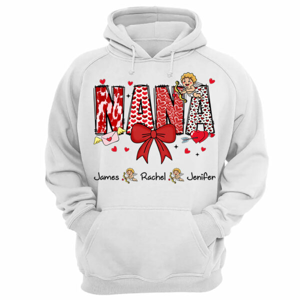 Personalized Valentine Mama Coquette Shirt For Mimi Nana Mom Grandma - Custom Kid Names - Image 7