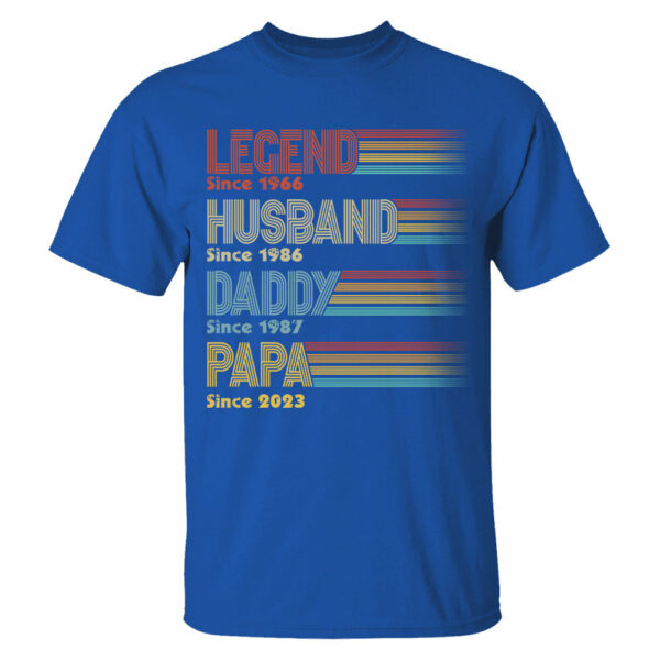 Personalized Vintage Legend Husband Dad Grandpa Since Shirt, Father's Day Gift - Image 6
