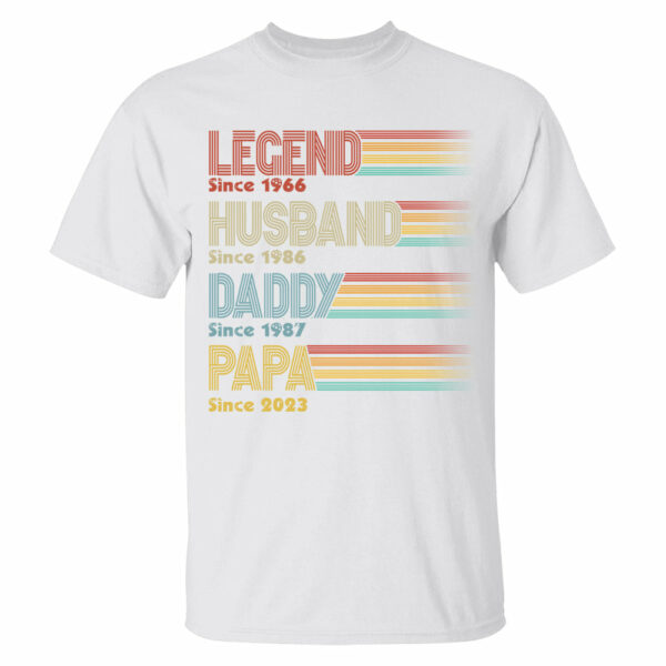 Personalized Vintage Legend Husband Dad Grandpa Since Shirt, Father's Day Gift - Image 9
