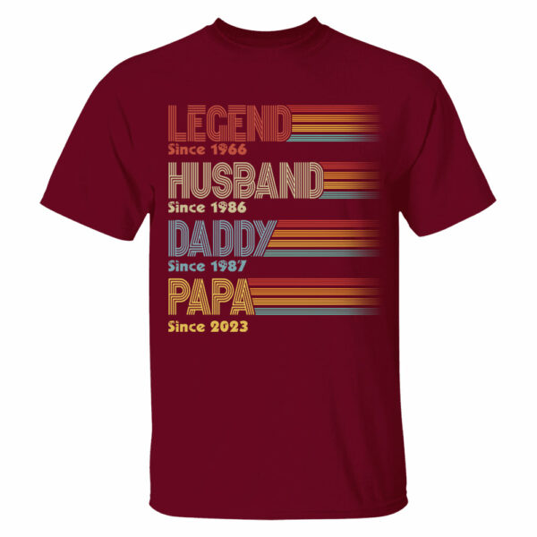Personalized Vintage Legend Husband Dad Grandpa Since Shirt, Father's Day Gift - Image 8
