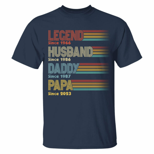 Personalized Vintage Legend Husband Dad Grandpa Since Shirt, Father's Day Gift - Image 3
