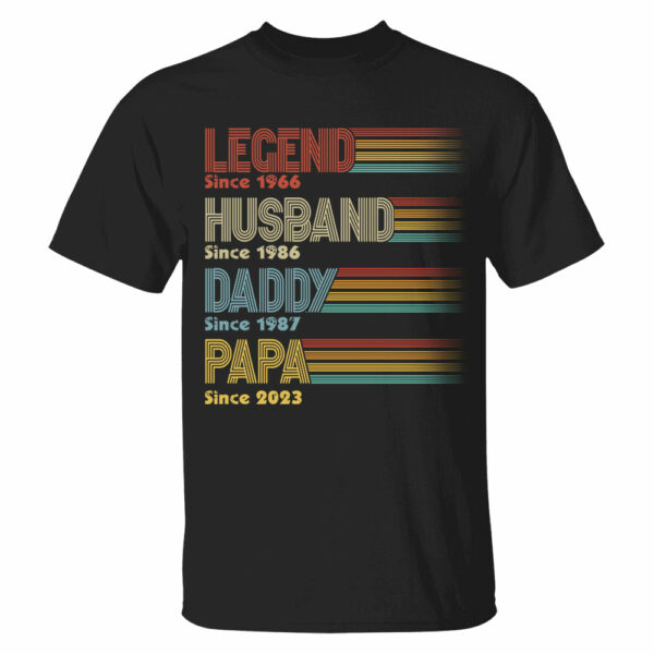 Personalized Vintage Legend Husband Dad Grandpa Since Shirt, Father's Day Gift - Image 2