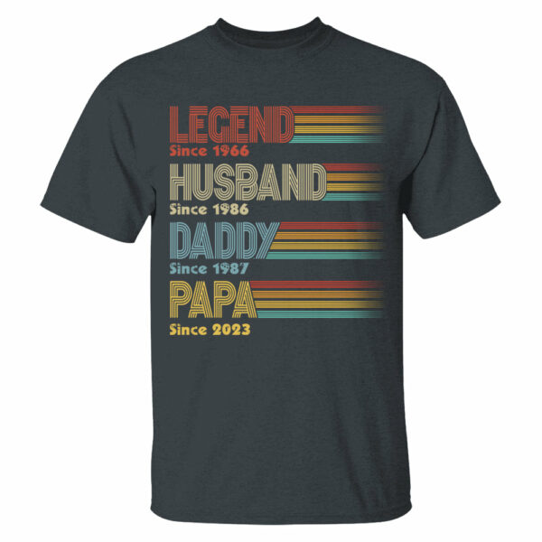Personalized Vintage Legend Husband Dad Grandpa Since Shirt, Father's Day Gift - Image 5