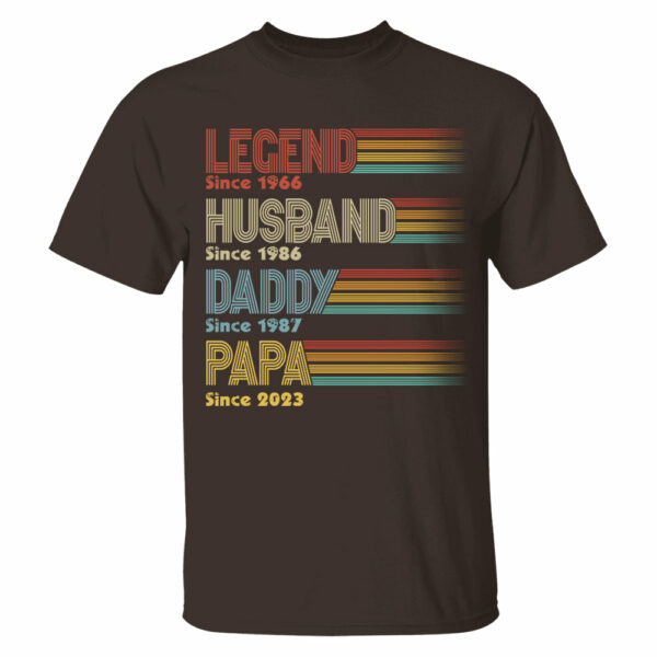 Personalized Vintage Legend Husband Dad Grandpa Since Shirt, Father's Day Gift - Image 4