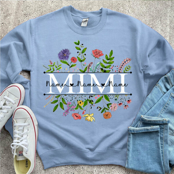 Personalized Wildflowers Mimi And Grandkids Name Shirts For Mimi - Image 8