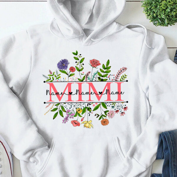 Personalized Wildflowers Mimi And Grandkids Name Shirts For Mimi - Image 6