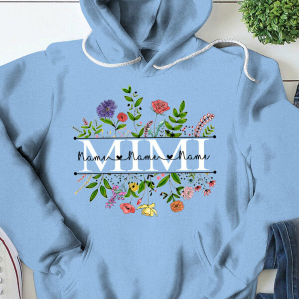 Personalized Wildflowers Mimi And Grandkids Name Shirts For Mimi - Image 5