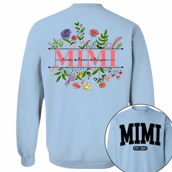 Personalized Wildflowers Mimi Grandkids Shirt For Grandma - Image 9