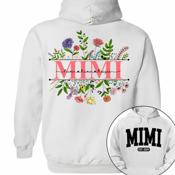 Personalized Wildflowers Mimi Grandkids Shirt For Grandma - Image 5