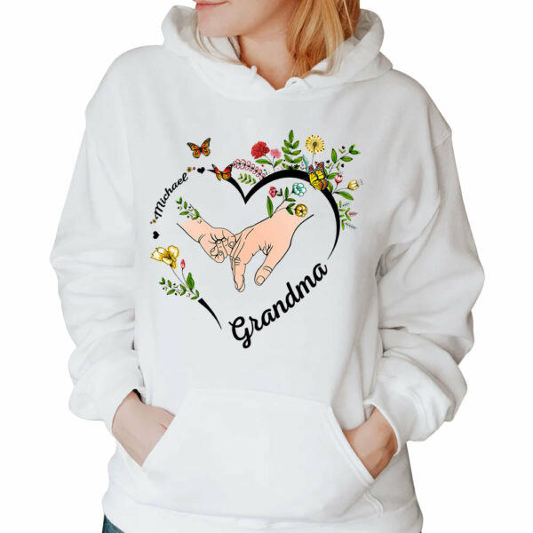 Personalized Wildflowers Mimi Hands And Grandkids Hands Shirts For Grandma - Image 4
